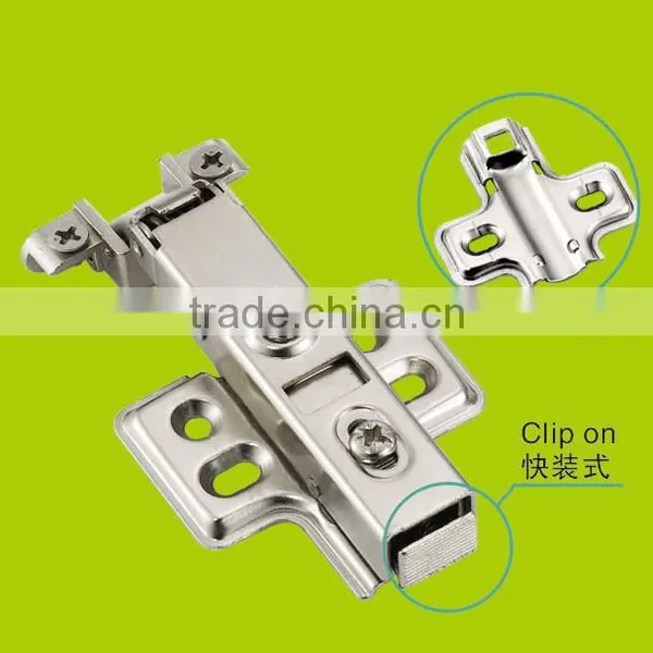 Half-overlay Soft-closing Cabinet Aluminum Frame Door Hinges With Clip-on(HH2112) photo-5