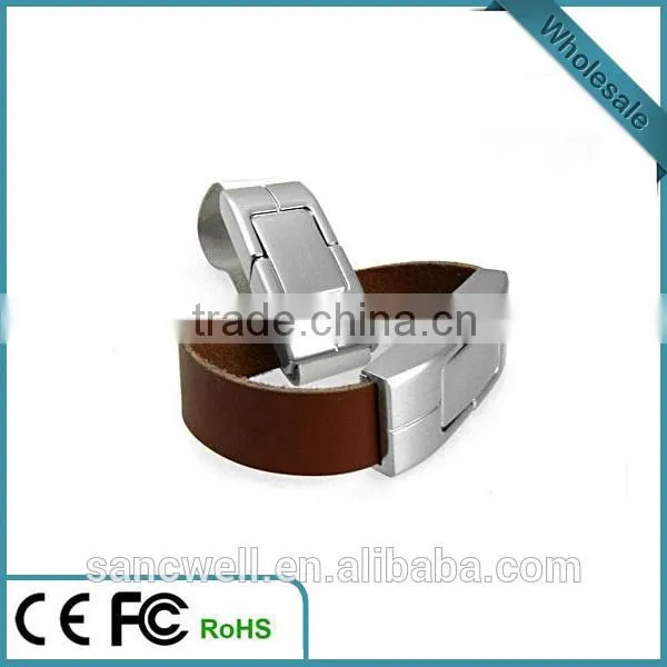 New Design Leather Bracelet USB Flash Drive photo-4