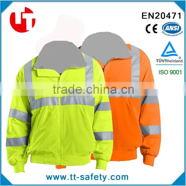 High Visibility Winter Construction Keep Warm Reflective Work Safety Workwear Jacket