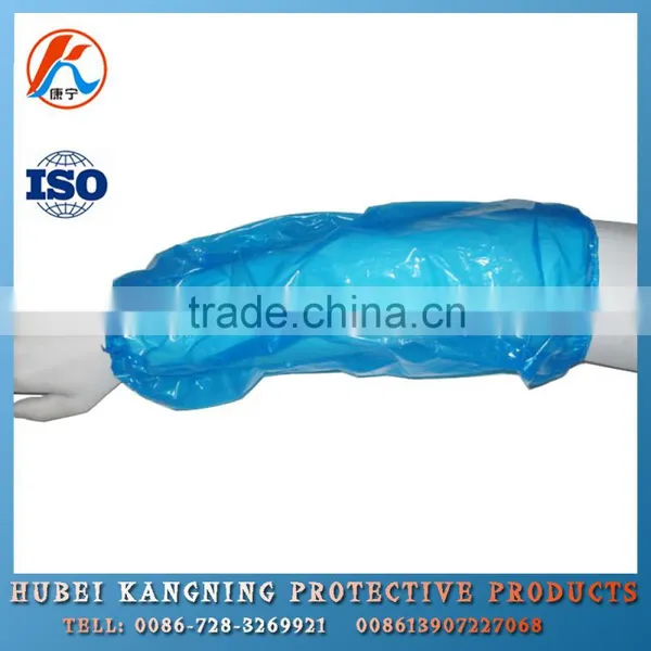 Blue Color Disposable Working Oversleeves With Elastic photo-2