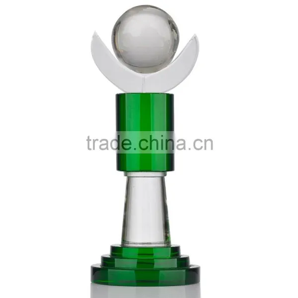 Factory Oem Award With Custom Size Logo Laser Engraving China Crystal Global Trophy photo-2