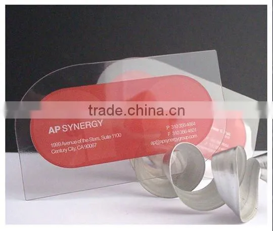 CR80 30mil Transparent Pvc Card With Custom Design photo-2