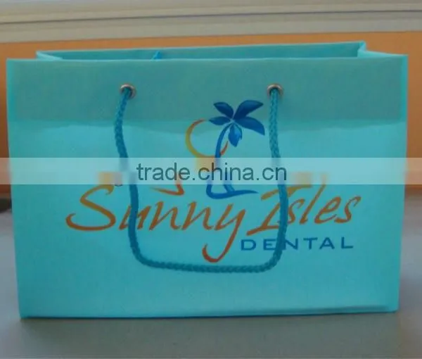 Custom Printed Rope Handle Plastic Shopping Bag photo-4