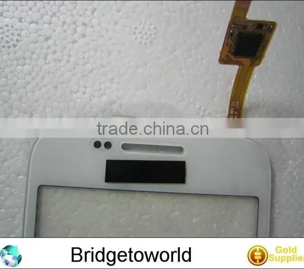 White Screen Front Glass Panel With Flex Cable For Samsung G350 photo-3