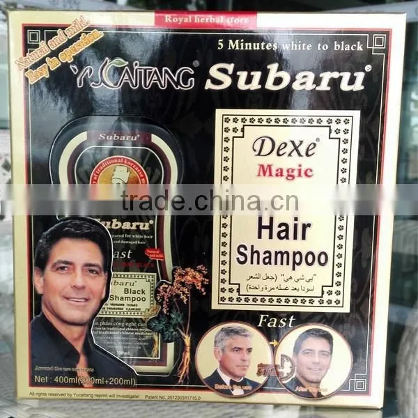 Subaru Black Darkening Shampoo / Subaru Fast Black Hair Color Change Shampoo photo-2