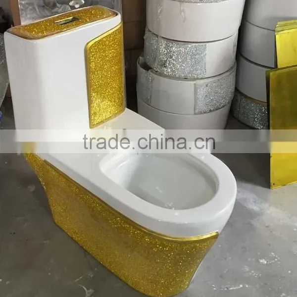 New Products 2015 Innovative Product Gold Design Decorative Toilet photo-3