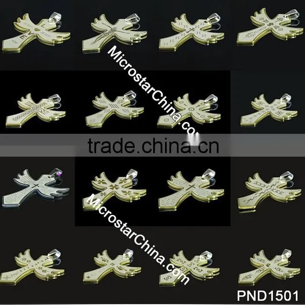 202L Wholesale Cheap Cross Stainless Steel Pendant For Birthday Gift photo-2
