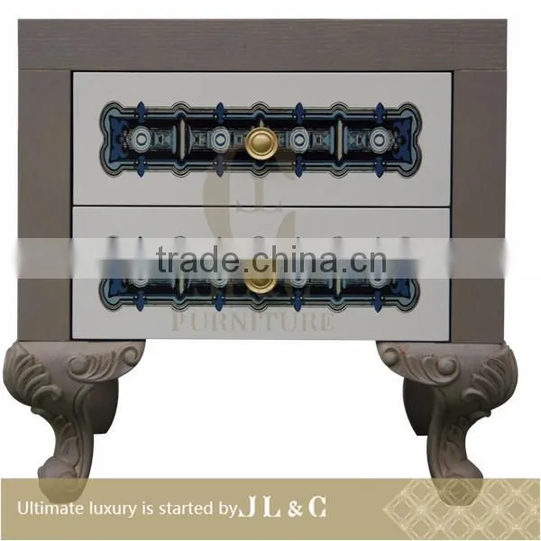 AB14-13 Nightstand Silk Printing Pattern in Bedroom From JL&C Luxury Home Furniture Lastest Designs 2016 (China Supplier) photo-3