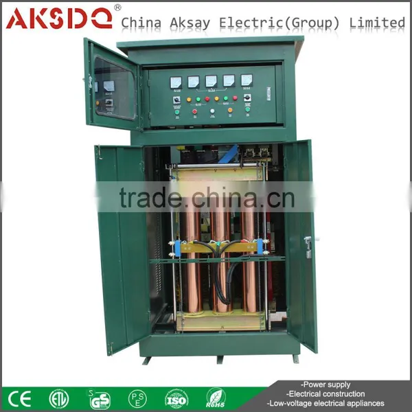 Hot Full Copper Coal Mines SBW-F 3 Phase Subtone Automatic Compensation Power Line Voltage Stabilizer Winging LiuShi YueQIing photo-4
