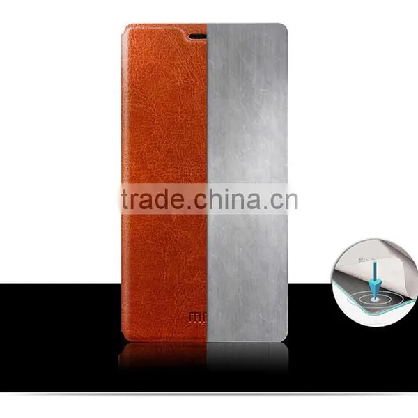Original Mofi Steel Plate Inside Case For Lenovo P70 / P70T Stand PU Leather Case photo-2