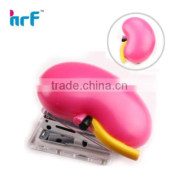 Kidney shaped mini stapler