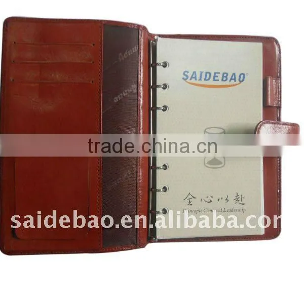 pu planner diary planner organizer notebook with zipper