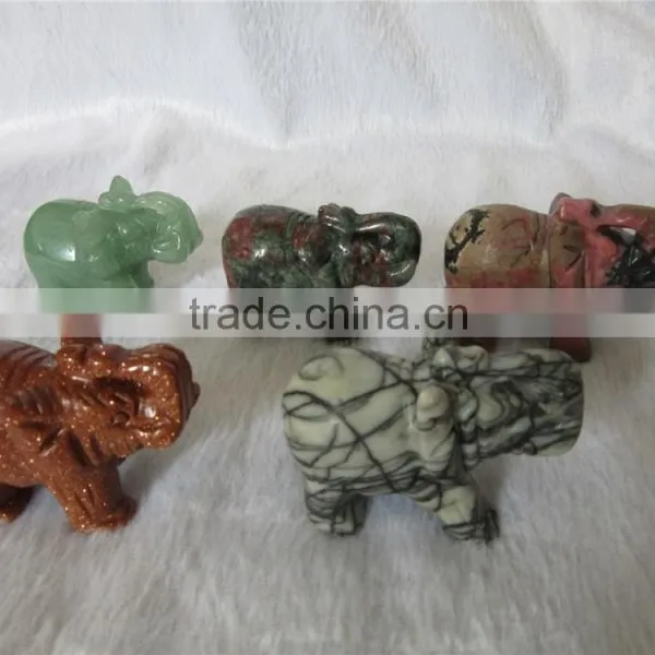Feng Shui Home Decor Quartz Crystal Carving Elephant photo-3