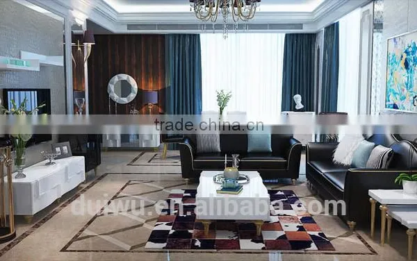 High Quality Eurpean Style Brushed Golden Stainless Steel Side Tables photo-5