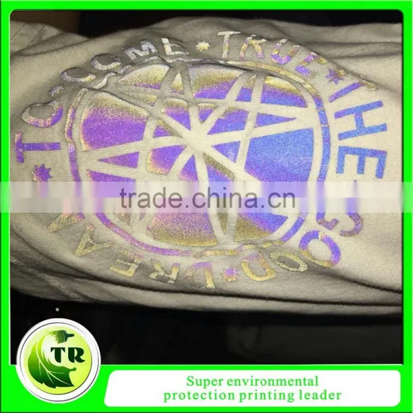 Rainbow Effect Silicone Reflective Transfer Printing Logo