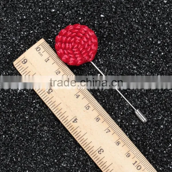 Small Size Hand Made Rose Flower Pins for Man Suit Red LAP061 photo-2