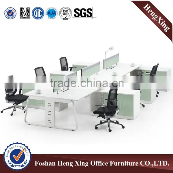 Aluminum Frame Design Workstation 2 Person Wooden Office Cubicle (HX-PT630) photo-4