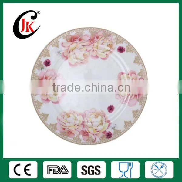 Wholesale Promotional Bone China Printed Ceramic Plate,Cheap Custom Dinner Plate photo-2