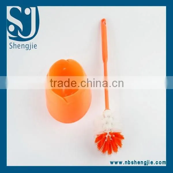 Trade Assurance Hot Selling Cheap Cleaning Clear Plastic Toilet Brush With Holder photo-2