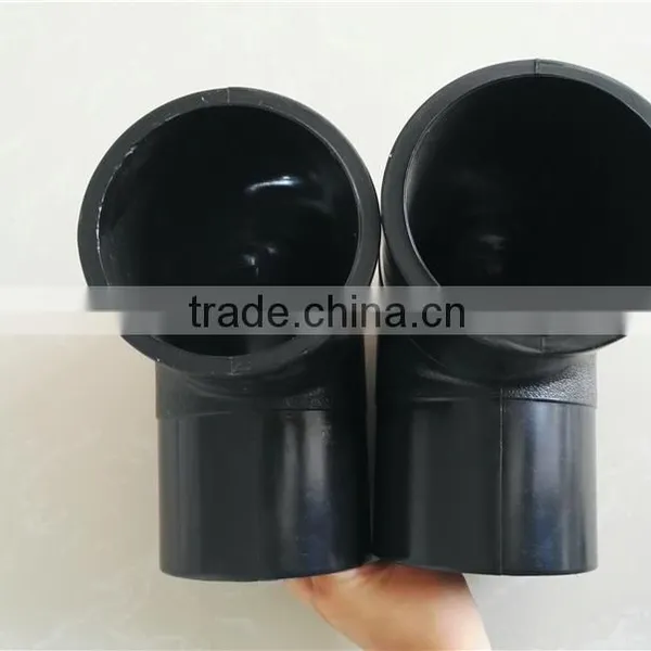 High Quality Plastic PVC/PE Hdpe Pipes and Fittings 90 Degree Elbow photo-5