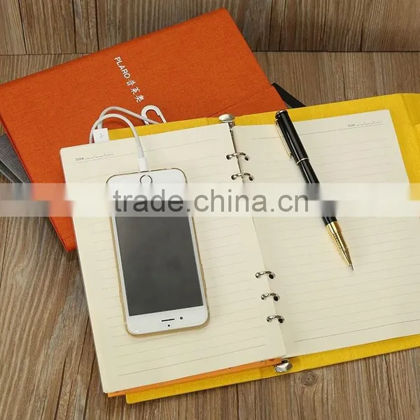 A5 Travel Filler Paper Lock Diary Notebook With Power Bank photo-5