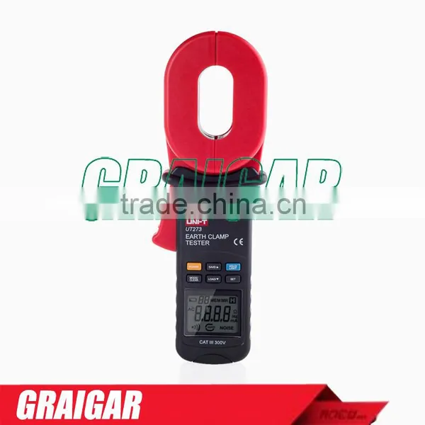 Digital Clamp Earth Ground Resistance Testers UNI-T UT273 0.01-1000ohm W/Auto Calibration & Resistance Limit Alarm Auto Range photo-2