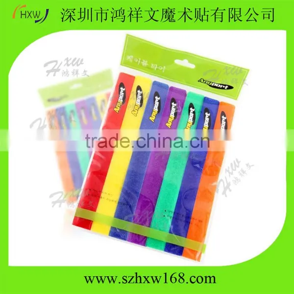20*250mm Custom Logo Cable Management Buckle Wire Ties photo-2