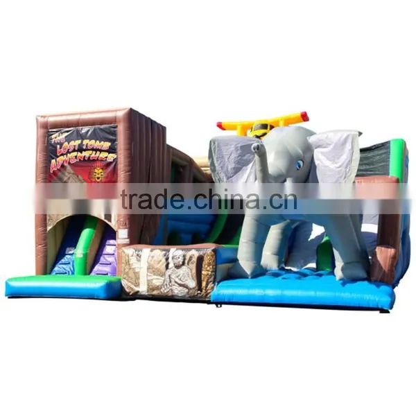 Large Fun City Inflatable Adventure Slide for Adults and Kids photo-2
