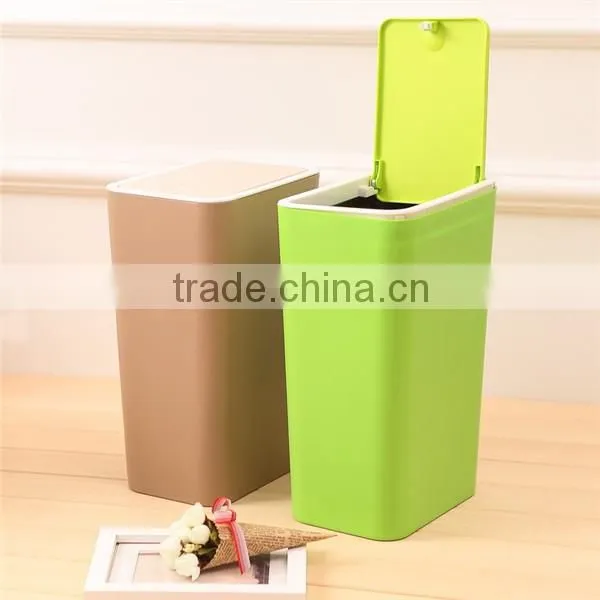 Household Plastic Kitchen Table Trash Can photo-6