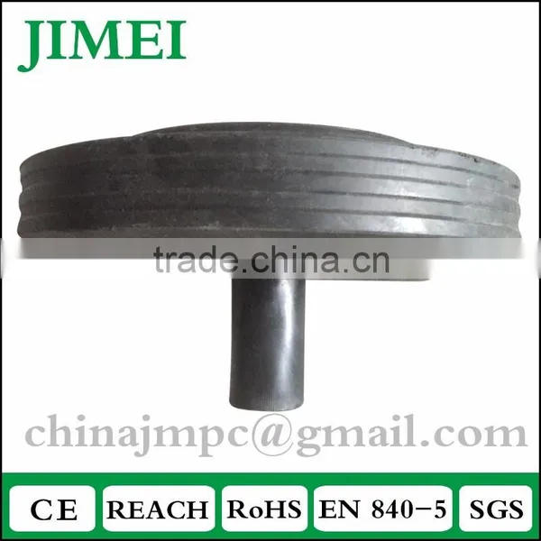 Heavy Duty Dustbin Wheel for 120L, 240L Cross Core Waste Bin Wheel 200mm photo-2