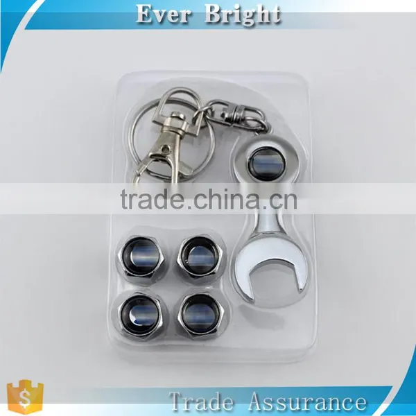 4pcs Metal Good Quality Fit for All Tubeless Car Tire Wrench Valve Cap photo-2