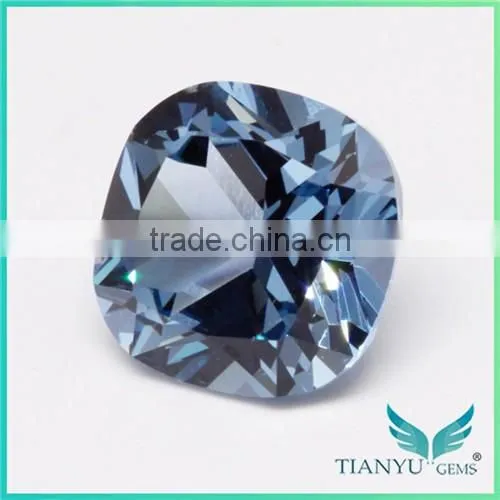 Wholesale Gem Processing Heat Resistant Aquamarine Blue Nano Spinel For Micro Pave Jewelry photo-2