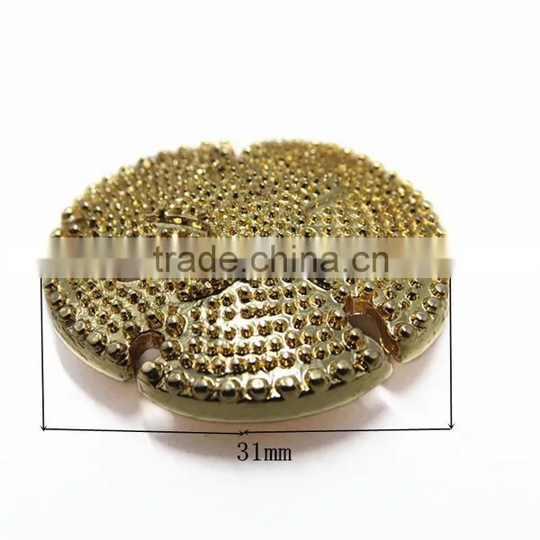 Designer Gold Round Button For Garment photo-2