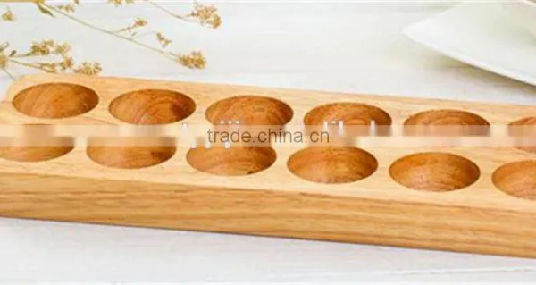 Solid Wood Egg Tray,12 Pcs Egg Tray,wooden Egg Holder photo-5