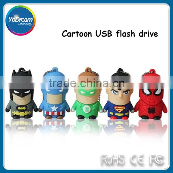 Wholesale Cartoon Mini Waterproof USB Flash Drive Marvel Comics Super Heroes Character 8G 16G USB Storage Pen Drive Thumb Drive photo-2