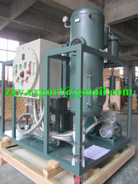 Máquina de filtración y desemulsificación de aceite de turbina para uso continuo en línea