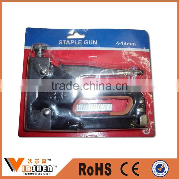 Professional adjustable Metal Hand Tacker Staple Gun Stapler Kit Nail Gun