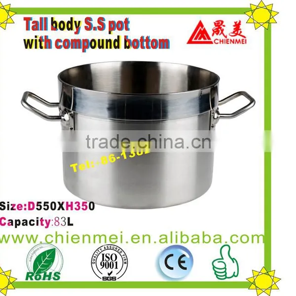 Focus on 05 Style Stainless Steel Tall Body Pot With Durable Bottom/Stainless Steel Cooking Pot photo-2