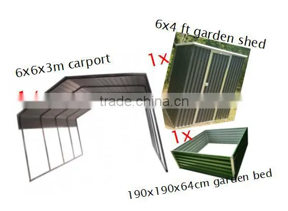 Easy Build Pent Metal Garden Shed photo-3