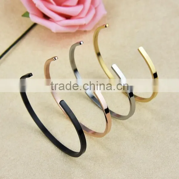 2017 Custom Message Engraved Women Bracelet Bangle photo-3