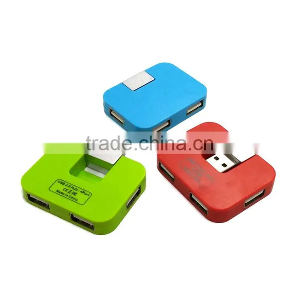 Promotional Gift Electronic Devices Mini 4-port ABS USB Hub photo-2