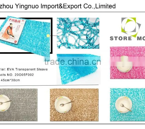 Stylish Wide EVA Placemat - Solid Blue photo-6