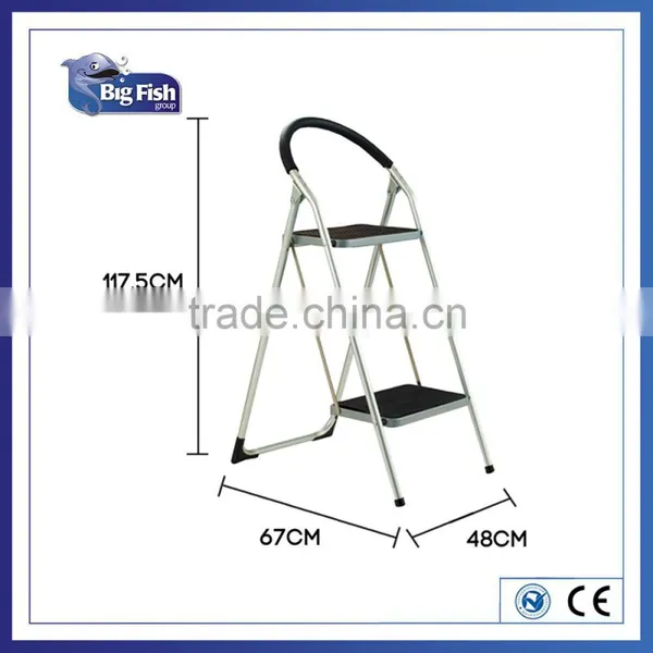 Compact Household Various Aluminum & Steel & ABS Plastic 3 Tiers Folding Steps Platform Ladders photo-2