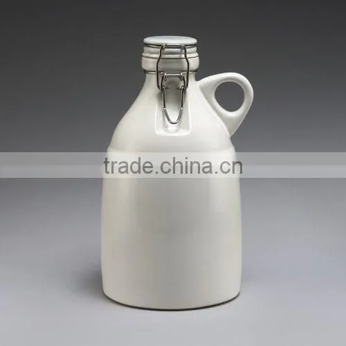 Popular 64oz Swing Top Caps Wholesale Ceramic Beer Growler photo-3