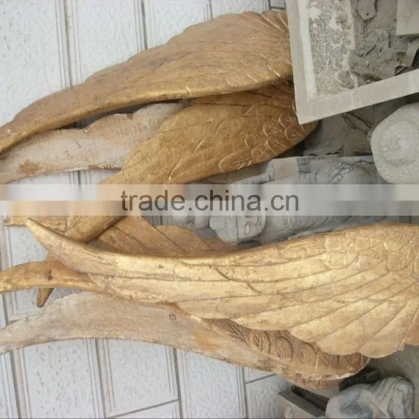 Antique Imitation Wooden Wings Sculpture Home Decoration Sculpture photo-2