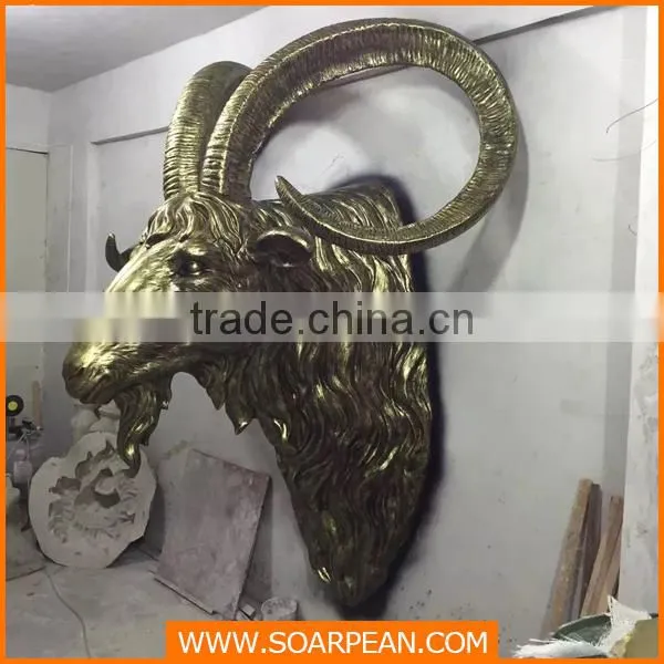 Wholesales Wall Decoration Fiberglass Wall Mounted Animal Head photo-3