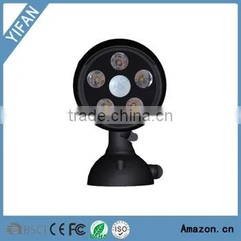 5LED Solar Panel Spotlight With Motion Sensor Security Solar Spotlight Automatically Activates photo-2