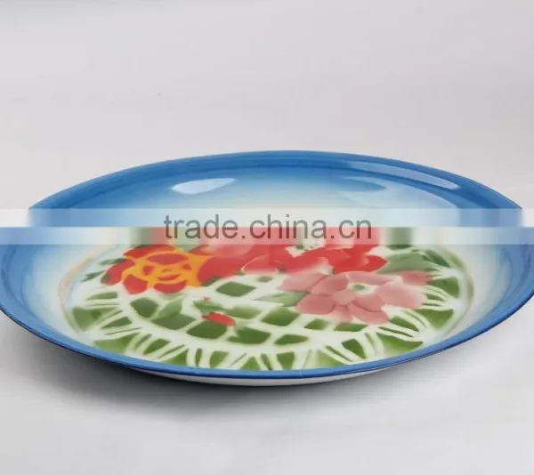 25-80cm Enamelware Tea Tray Deco Enamel Round Tray photo-4