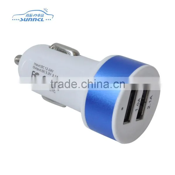 Universal Car Usb Charger, Mini Electric Car Phone Dual Usb Car Charger photo-3