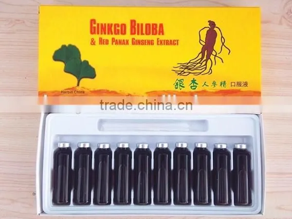 Ginkgo Biloba and Red Ginseng Oral Liquid,GMP Certificate ,OEM Package photo-3